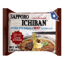 Ichiban Japanese style noodles - beef flavor